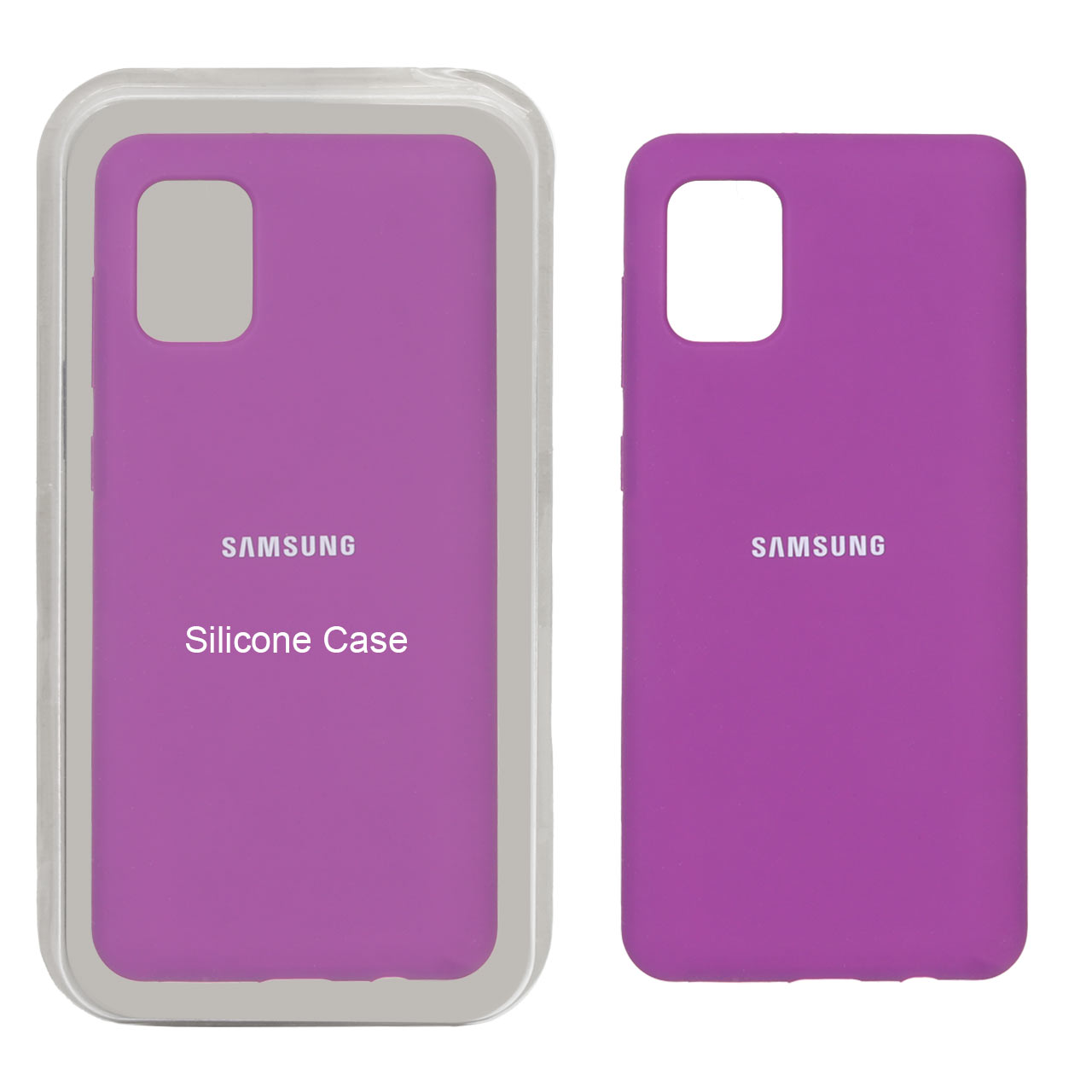 قاب سیلیکونی پاک کنی اورجینال Samsung Galaxy A31 - ارغوانی (پک اصلی)